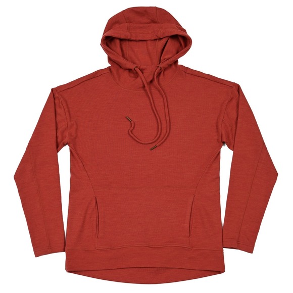 Woolx Tops - WoolX Hoodie Women's XS Merino Wool Blend Pullover Sweatshirt Rust Performance